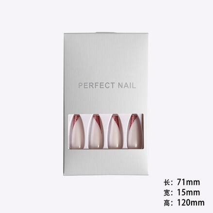 💋Rose Gold French Ballet Press-On Nails – Luxury Salon Look in Minutes