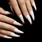 💋Rose Gold French Ballet Press-On Nails – Luxury Salon Look in Minutes