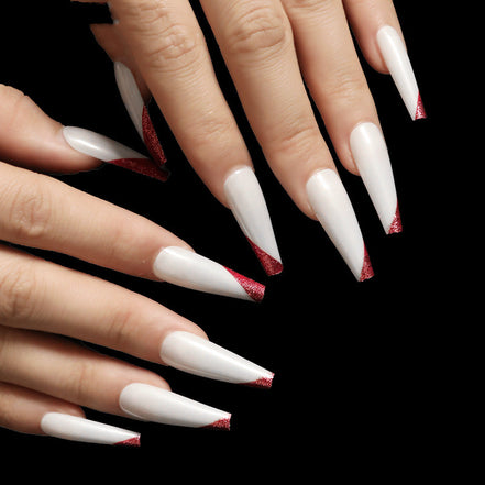 💋Rose Gold French Ballet Press-On Nails – Luxury Salon Look in Minutes