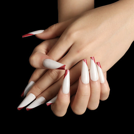 💋Rose Gold French Ballet Press-On Nails – Luxury Salon Look in Minutes