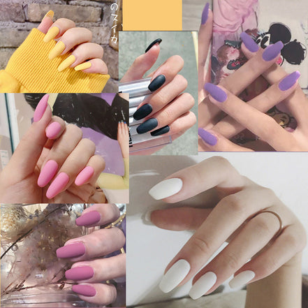 🌸 Frosted Ballet Press-On Nails (Autumn & Winter Edition)
