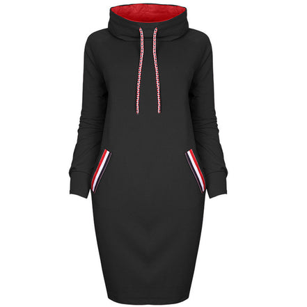 🌨️Women’s Winter Hooded Sweater Dress – Warm Oversized Casual Hoodie Dress with Pockets
