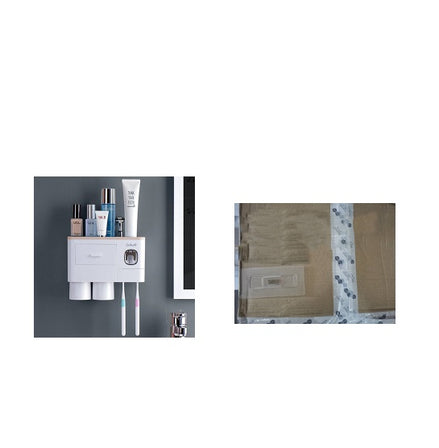 🪥All-in-One Magnetic Toothbrush Holder & Bathroom Organizer with Toothpaste Squeezer