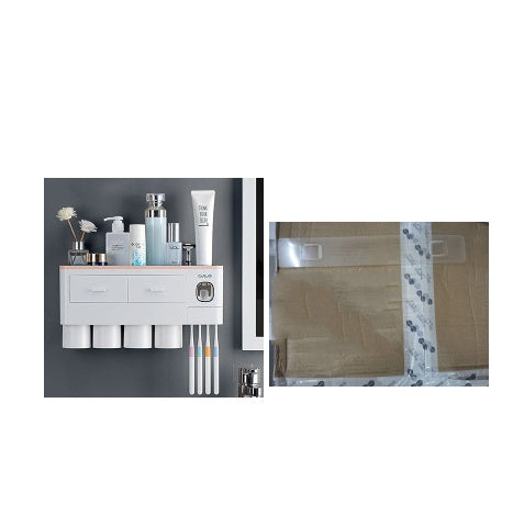 🪥All-in-One Magnetic Toothbrush Holder & Bathroom Organizer with Toothpaste Squeezer