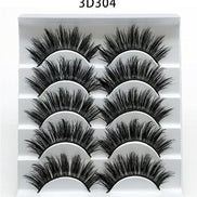 💋Velora 3D Mink False Eyelashes – Soft Cotton Band, 5 Pairs Glam Set