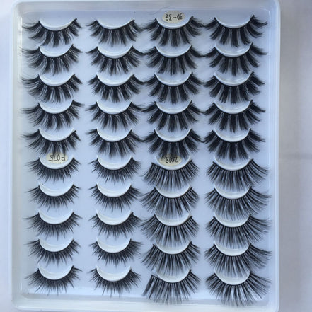 ✨ 20-Pair 3D Multi-Layer Fluffy Lash Set – Natural to Glam Volume Eyelashes