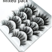 💋Velora 3D Mink False Eyelashes – Soft Cotton Band, 5 Pairs Glam Set