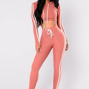 🔥Women’s Slim Fit Crop Hoodie Tracksuit Set – 2 Piece Casual Lounge & Streetwear Outfit