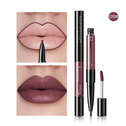 💄Pudaier 2-in-1 Matte Liquid Lipstick & Lip Liner — 16 Shades | 24-Hour Long-Lasting, Non-Transfer, Vegan