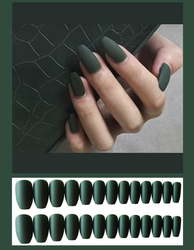 Waterproof Frosted ballet fake nails Benspiti