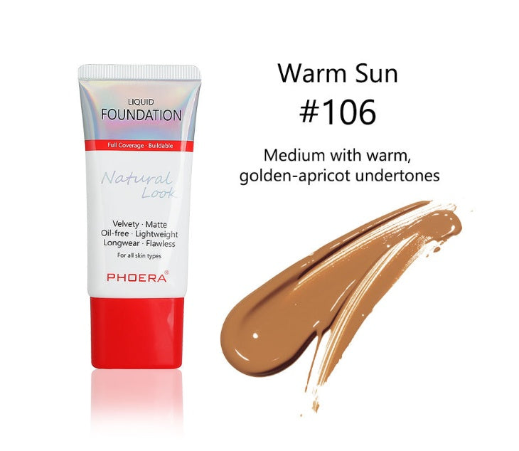 💄Matte Silky Long-Wear Liquid Foundation – Flawless Natural Finish
