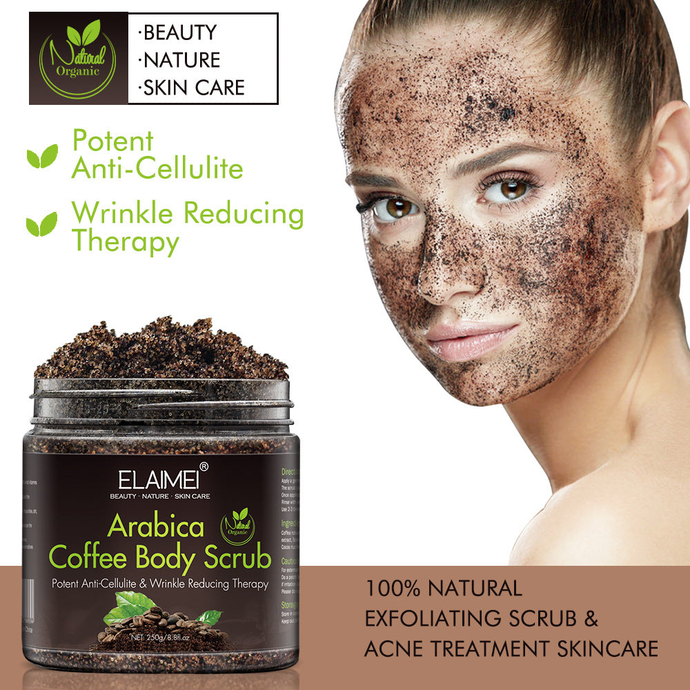 🔥Coffee Glow Body Scrub – Exfoliate, Smooth & Brighten Skin Naturally
