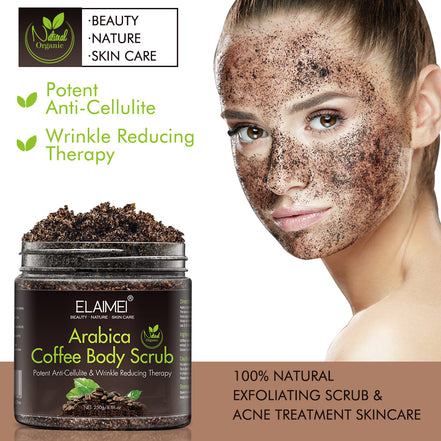 🔥Coffee Glow Body Scrub – Exfoliate, Smooth & Brighten Skin Naturally
