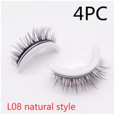 ✨Luxury Reusable 3D Mink Self-Adhesive Lashes – Glue-Free, Natural Volume, 10–20 Wears