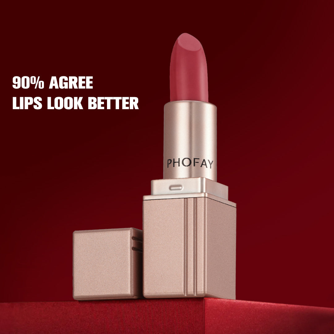 🌸 PHOFAY Matte Lipstick – PHOFAY Lipstick | No Stains. No Transfer. 50% OFF Today
