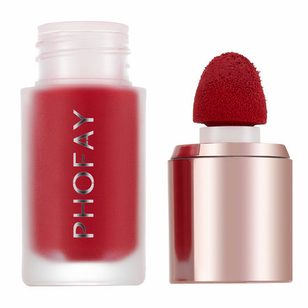 💗PHOFAY SoftCloud Mousse Liquid Blush – Buildable Natural Flush, Matte Long-Lasting Glow