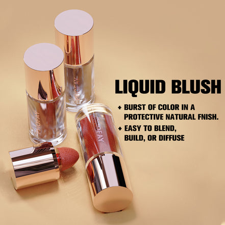 💗PHOFAY SoftCloud Mousse Liquid Blush – Buildable Natural Flush, Matte Long-Lasting Glow