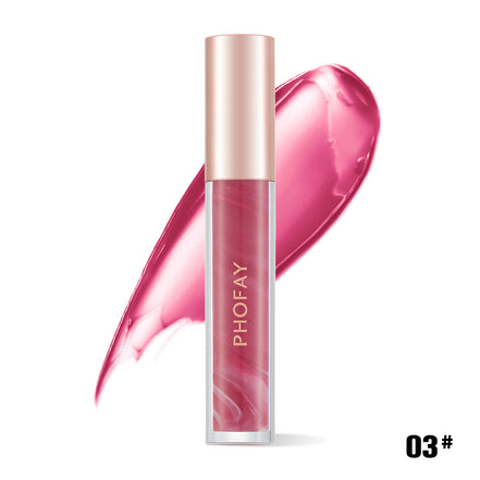 🌹Rose Bloom Hydrating Lip Gloss – Glass Shine, Zero Stick, All-Day Soft Lips