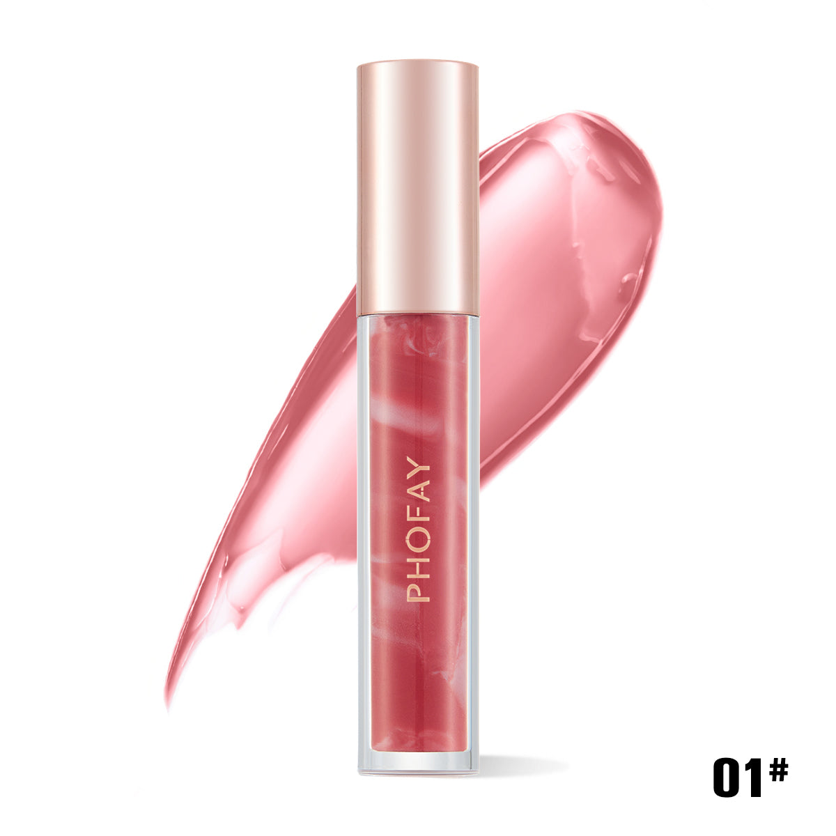 🌹Rose Bloom Hydrating Lip Gloss – Glass Shine, Zero Stick, All-Day Soft Lips