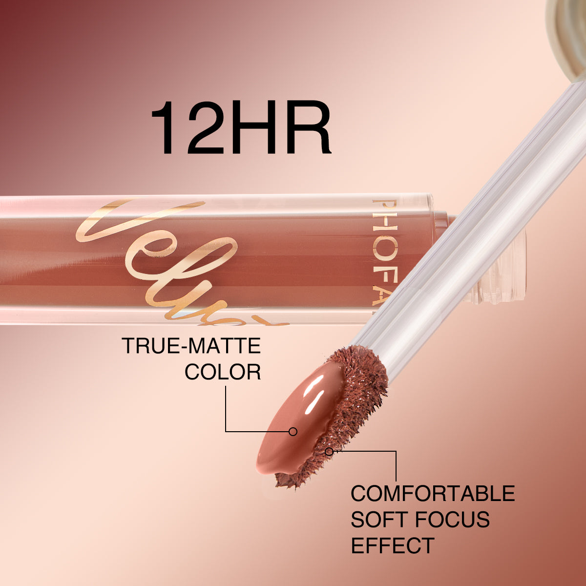 💄PHOFAY Velvet Lip Gloss – Soft Matte, Weightless & Non-Sticky Perfection