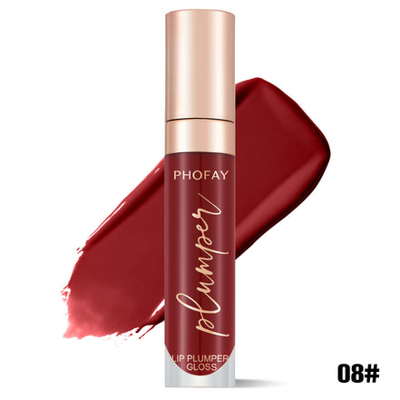 💄Phofay Shiny Lip Plumper Gloss – Long Lasting, Non-Sticky Shine That Survives Heat & Meals