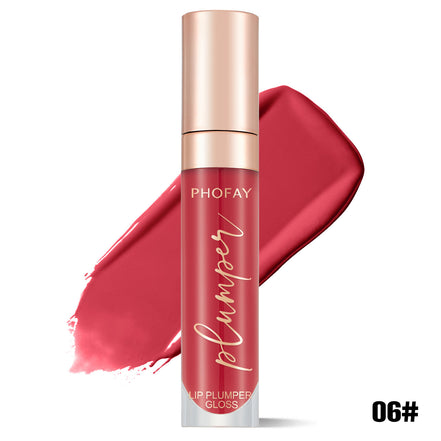 💄Phofay Shiny Lip Plumper Gloss – Long Lasting, Non-Sticky Shine That Survives Heat & Meals