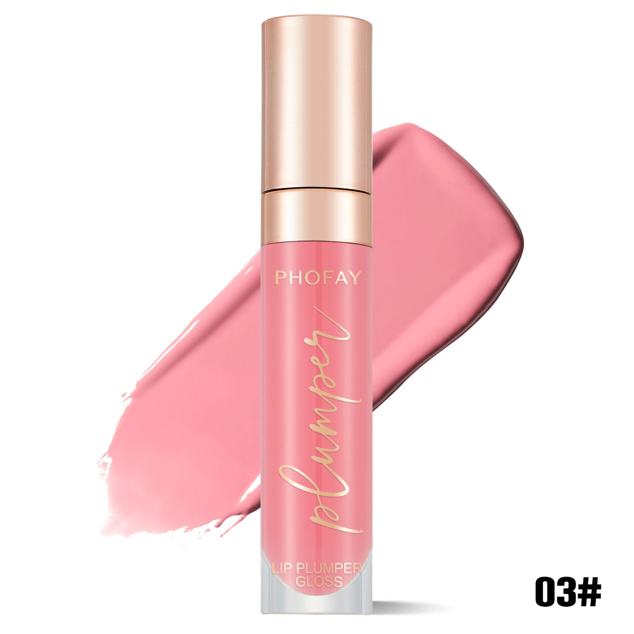 💄Phofay Shiny Lip Plumper Gloss – Long Lasting, Non-Sticky Shine That Survives Heat & Meals