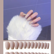 Waterproof Frosted ballet fake nails Benspiti