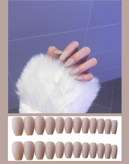 Waterproof Frosted ballet fake nails Benspiti