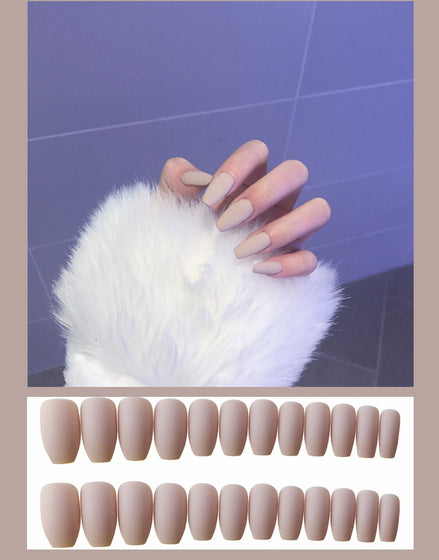 Waterproof Frosted ballet fake nails Benspiti