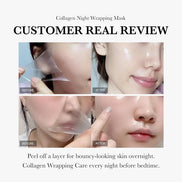 🌙Collagen Night Wrapping Mask – Overnight Hydrating & Firming Anti-Wrinkle Face Mask for Glowing, Youthful Skin
