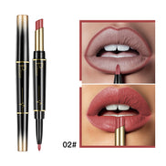 💄Double-Ended Lipstick & Lip Liner — Long-Lasting Matte, 16 Shades