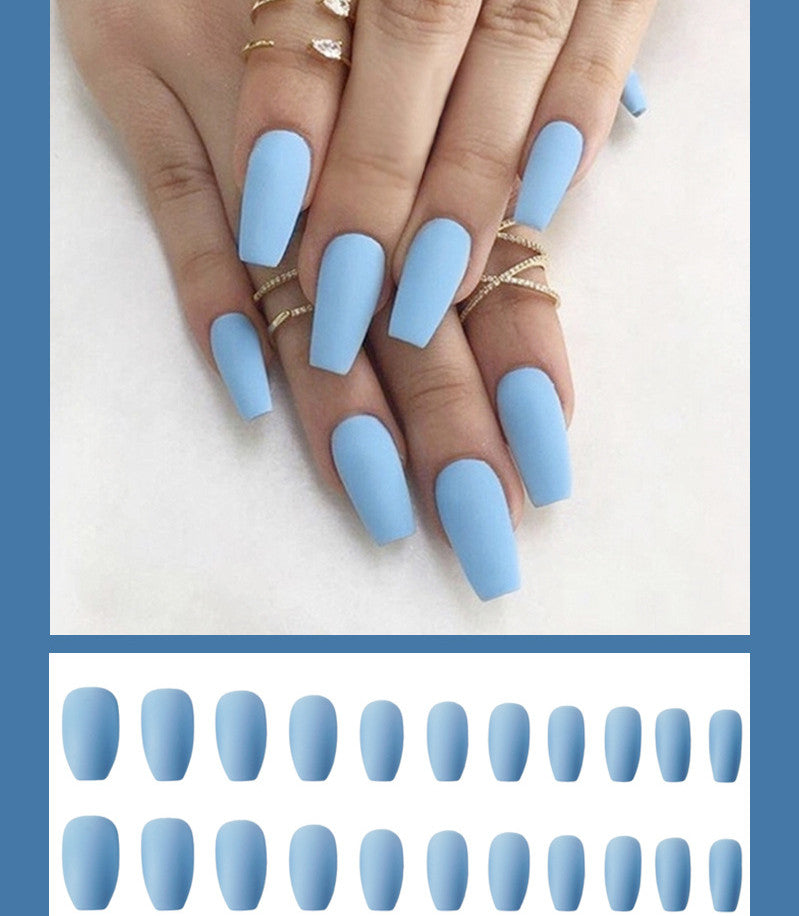 Waterproof Frosted ballet fake nails Benspiti