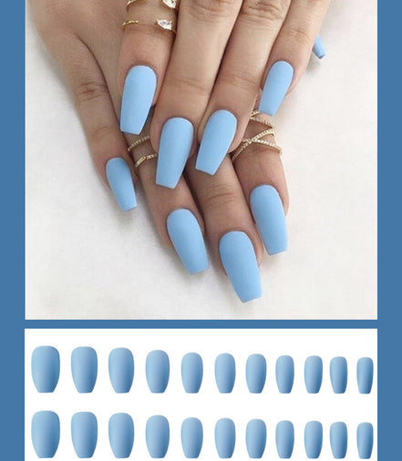 Waterproof Frosted ballet fake nails Benspiti