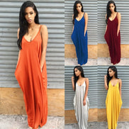 Women Summer Dress Casual Long Dresses Plus Size