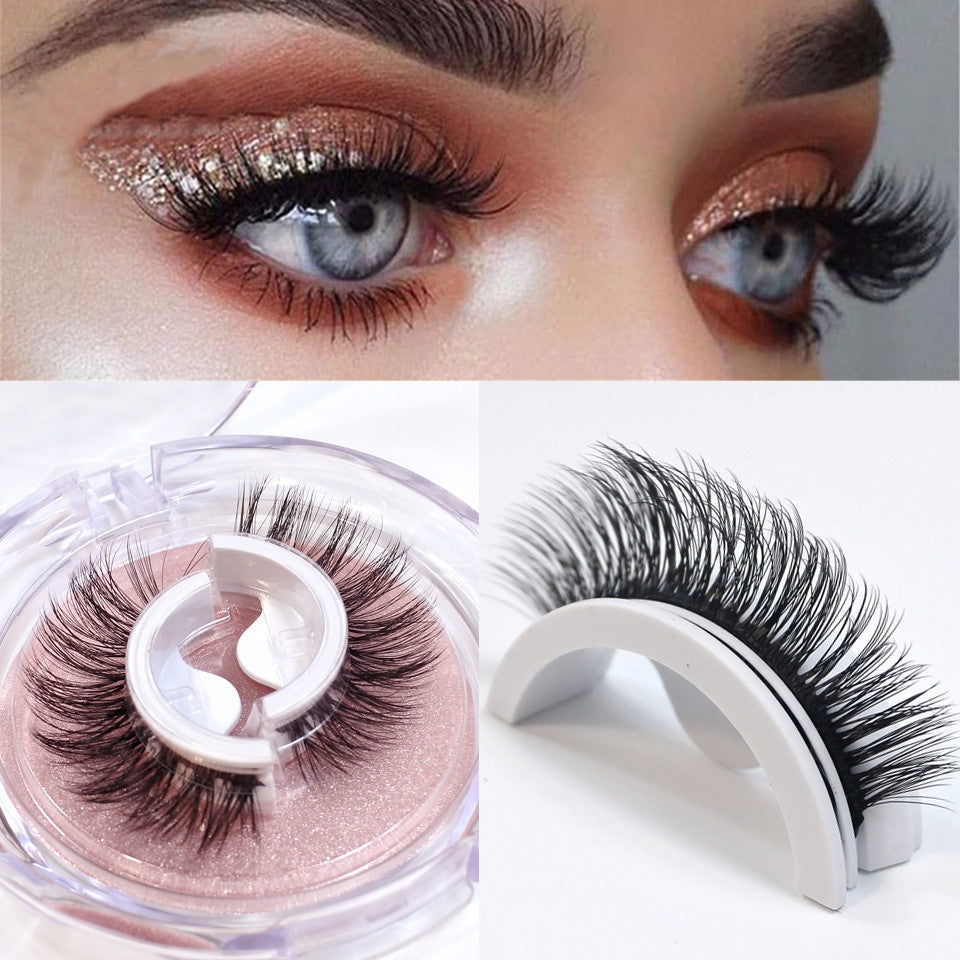 ✨Self-Adhesive Reusable Eyelashes – Glue-Free Natural Curl False Lashes for Effortless Everyday Glam