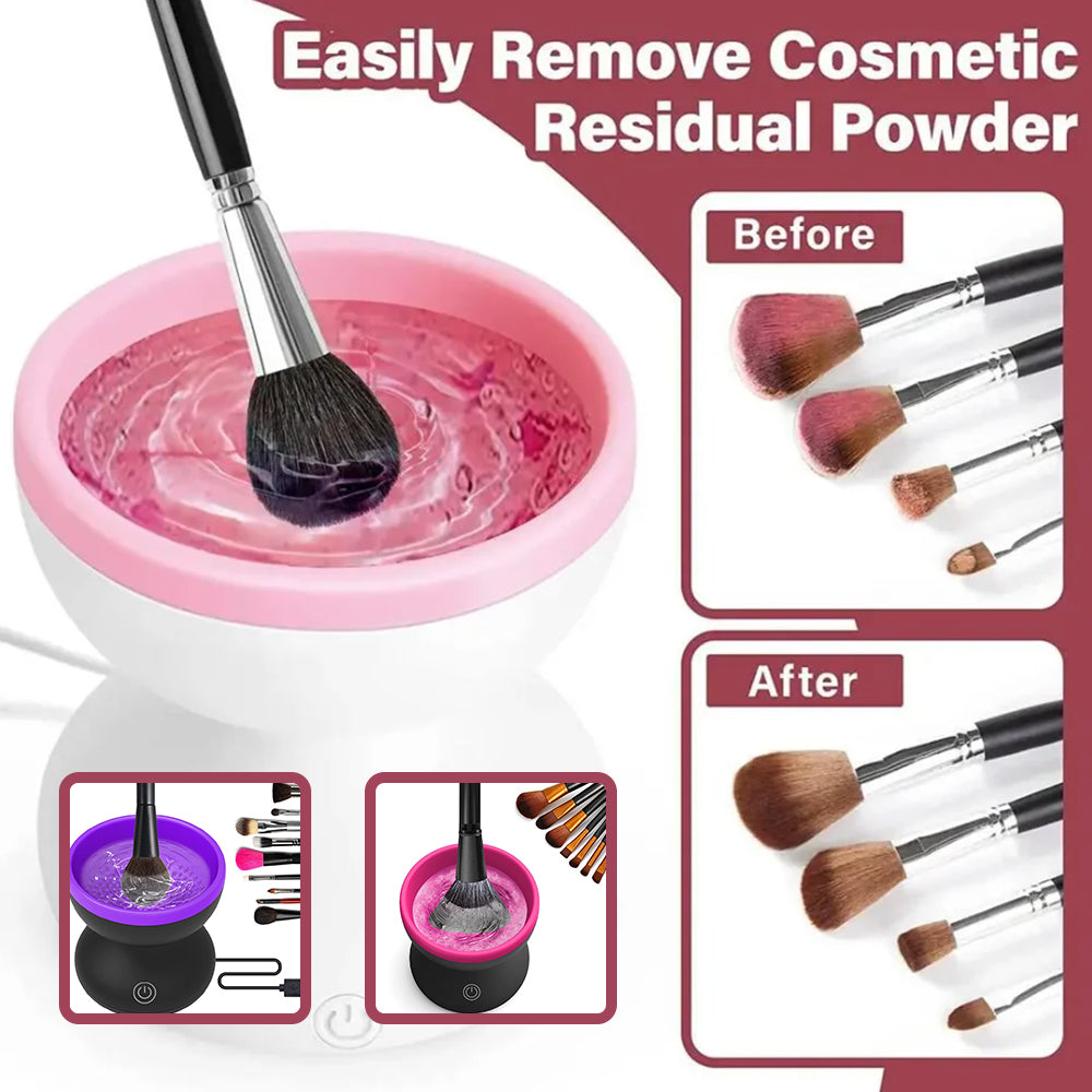 :  💖Electric Makeup Brush Cleaner Machine – Fast USB Automatic Cosmetic Brush Cleaning Tool for All Brush Sizes | Deep Clean & Dry in Seconds