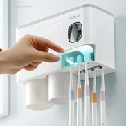 🪥All-in-One Magnetic Toothbrush Holder & Bathroom Organizer with Toothpaste Squeezer