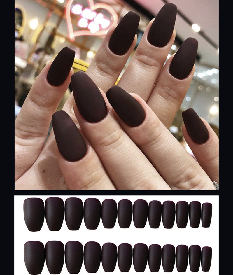 Waterproof Frosted ballet fake nails Benspiti