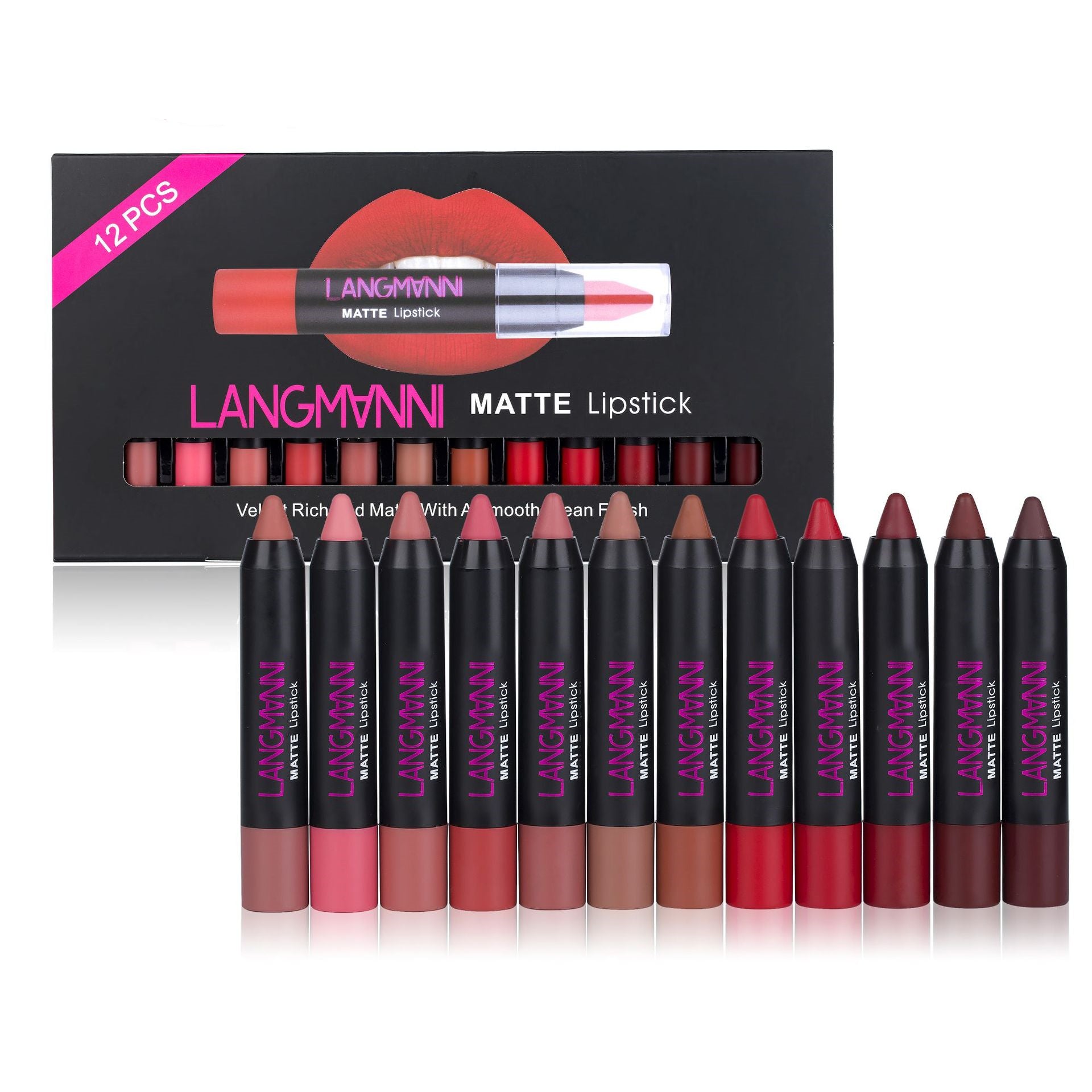 💄 12 LIPSTICK SET – YOUR ALL-IN-ONE BEAUTY COLLECTION