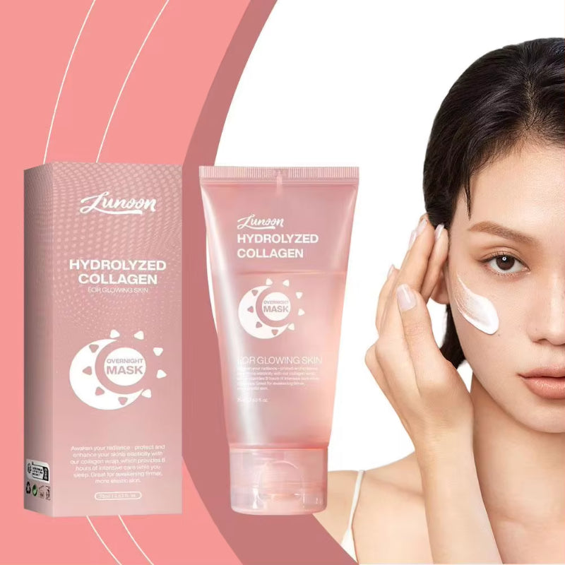 🌙Collagen Night Wrapping Mask – Overnight Hydrating & Firming Anti-Wrinkle Face Mask for Glowing, Youthful Skin