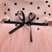 👗Baby Princess Lace Tutu Dress – Elegant Long Sleeve Birthday & Christening Outfit