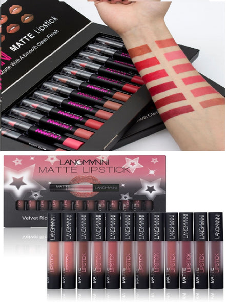 💄 Matte Velvet Waterproof Lipstick Set