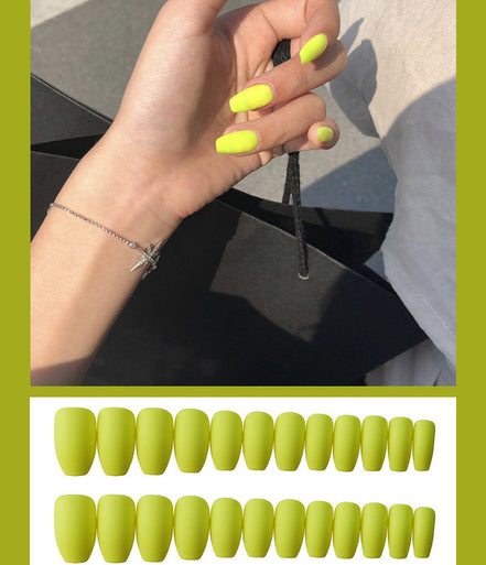 Waterproof Frosted ballet fake nails Benspiti