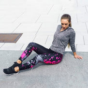 🖤SculptFit™ Breathable Printed Leggings – High Waist Slimming Yoga Pants