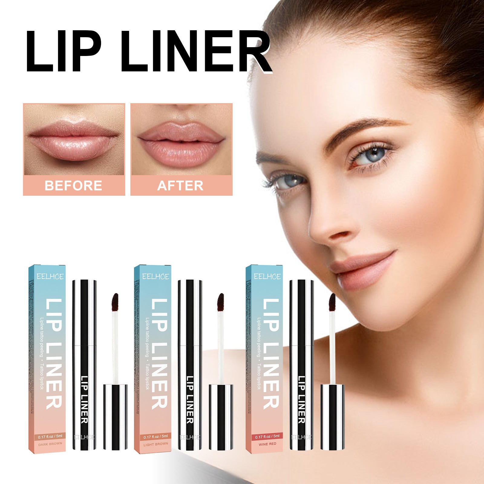 💄Stripping Waterproof Lip Liner – Precision Outline & All-Day Hold