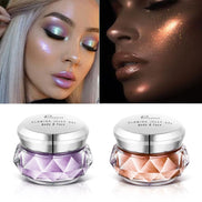 🌟Mermaid Glow Jelly Highlighter – Liquid Face & Body Shimmer | Waterproof Festival Glow Gel | Radiant Gold Illuminator for Eyes, Cheeks & Body