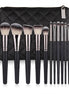 🖤 15-Piece Matte Black Makeup Brush Set