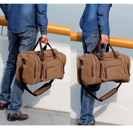 🧳“UltraFlex™ Large Capacity Canvas Travel Bag – Expandable, Waterproof & Multi-Purpose”