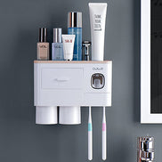 🪥All-in-One Magnetic Toothbrush Holder & Bathroom Organizer with Toothpaste Squeezer